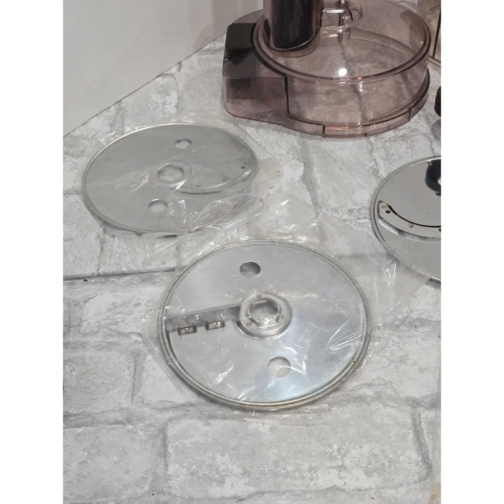 Moulinex Maxima De Luxe Food Processor Replacement Parts Lot Blades Cover Pusher